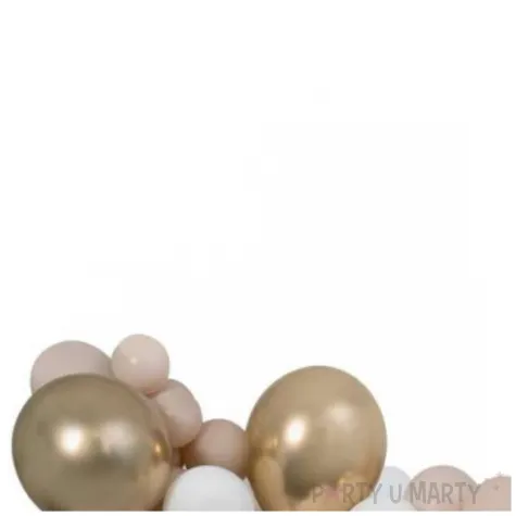 girlanda balonowa bialo szampanski latte gemar 65 szt