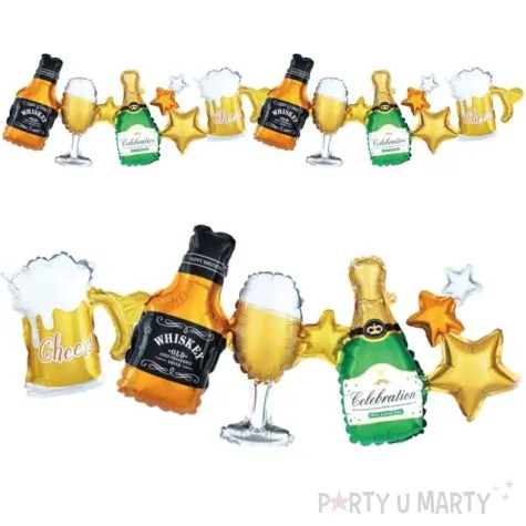 girlanda balonowa drinki i kieliszki partypal 206 cm