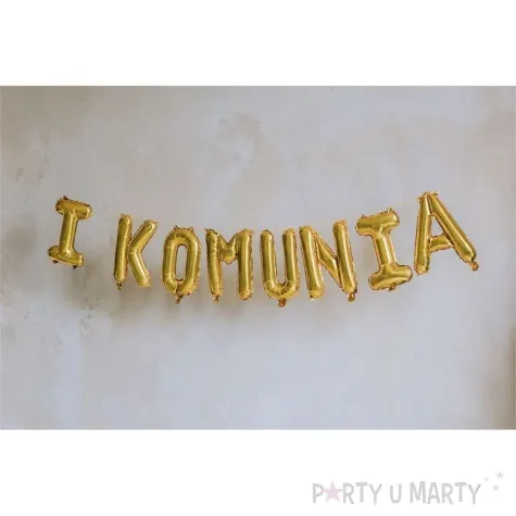 girlanda balonowa i komunia zloty partydeco 16 ltr