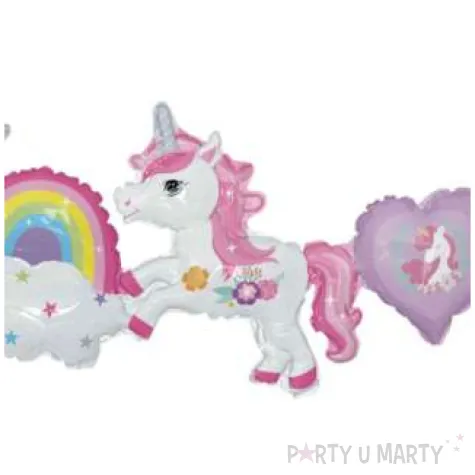 girlanda balonowa jednorozce jix 96 cm