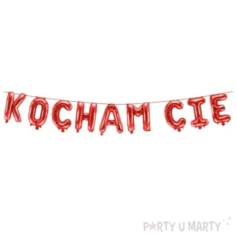 girlanda balonowa kocham cie czerwona partydeco 240 cm