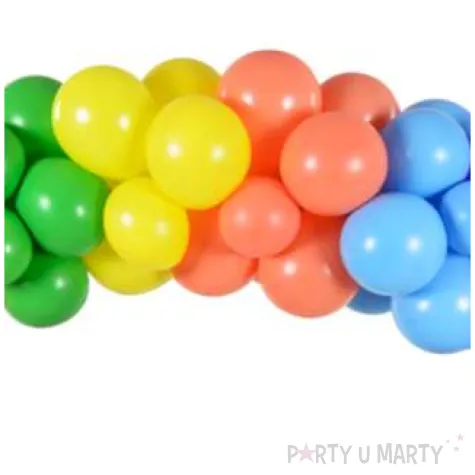 girlanda balonowa kolorowa tecza mix partydeco 60 szt