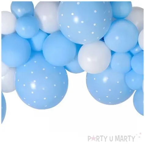 girlanda balonowa pastelowy blekit gemar 65 szt