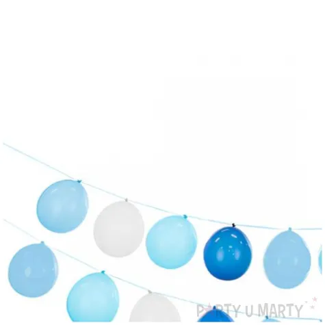 girlanda balonowa pastelowy blekit partydeco 20 szt