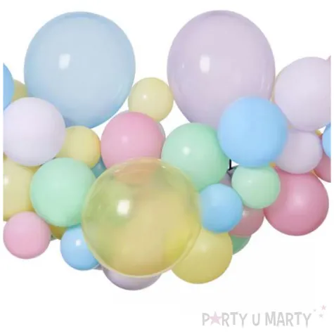 girlanda balonowa pastelowy mix gemar 65 szt