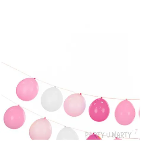girlanda balonowa pastelowy roz partydeco 20 szt