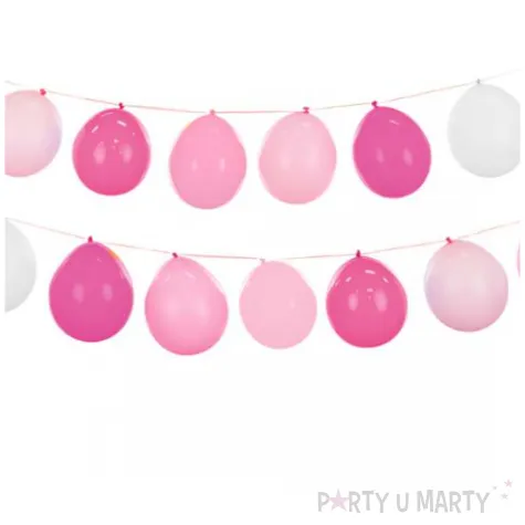girlanda balonowa pastelowy roz partydeco 20 szt
