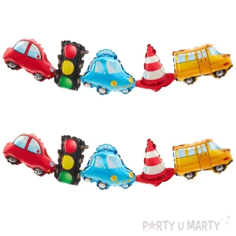 girlanda balonowa pojazdy partypal 206 cm