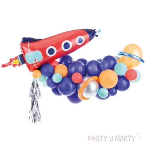girlanda balonowa rakieta mix partydeco 154x130 cm