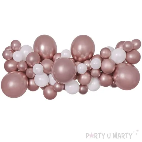 girlanda balonowa rose gold gemar 65 szt