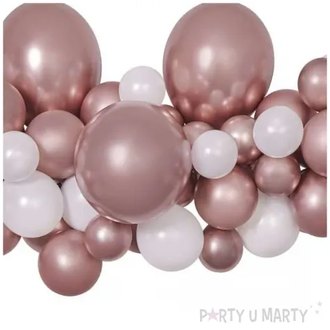 girlanda balonowa rose gold gemar 65 szt