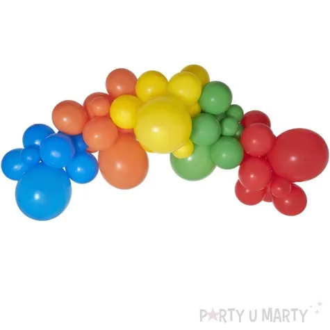 girlanda balonowa teczowa mix gemar 65 szt