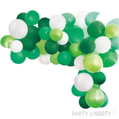girlanda balonowa zielono bialy mix unique 200 cm