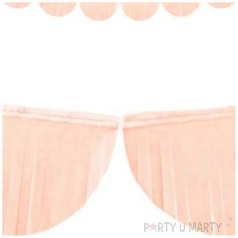 girlanda bibulowe fredzle brzoskwiniowy jasny partydeco 3m