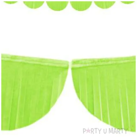 girlanda bibulowe fredzle zielone jabluszko partydeco 3m