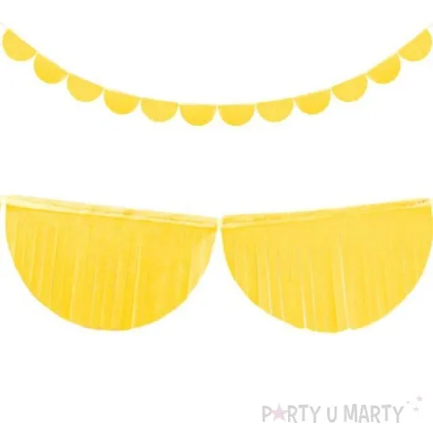 girlanda bibulowe fredzle zolta partydeco 3m