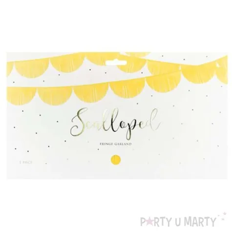 girlanda bibulowe fredzle zolta partydeco 3m