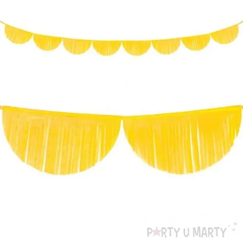 girlanda bibulowe fredzle zolta partydeco 3m
