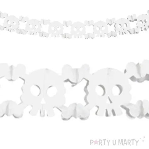 girlanda czaszki partydeco 300 cm