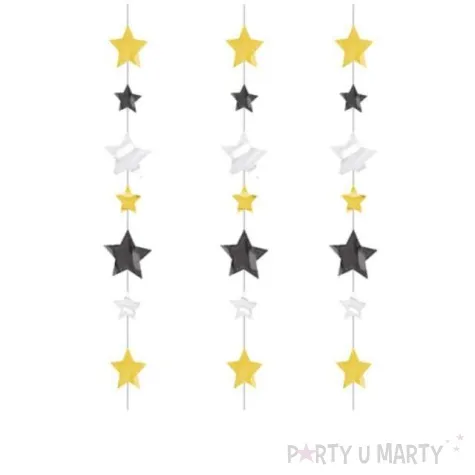 girlanda do balonow gwiazdki amscan mix 100 cm 3 szt