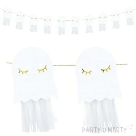 girlanda duchy bialy partydeco 130 cm