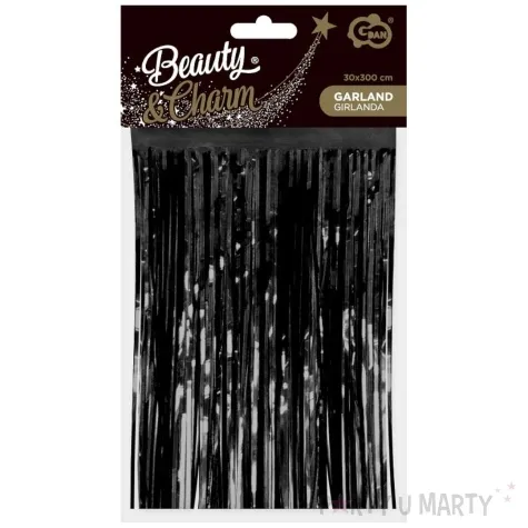 girlanda fredzle lameta czarny godan 300 cm