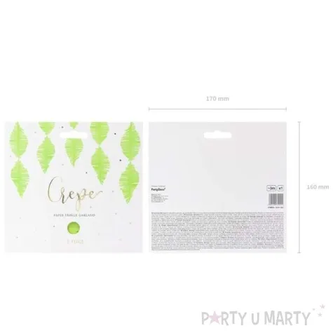 girlanda fredzle zielone jabluszko partydeaco 300 cm