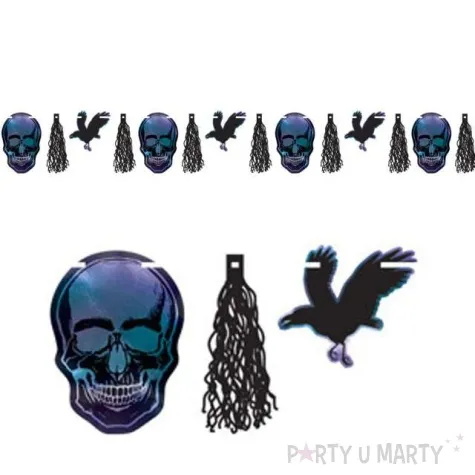 girlanda halloween mix holograficzna amscan 300 cm