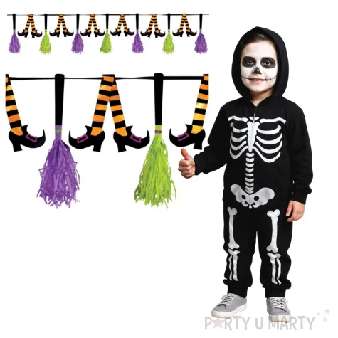 girlanda halloweenowe miotly mix amscan 3 m