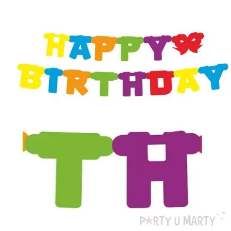 girlanda happy birthday godan 160 cm