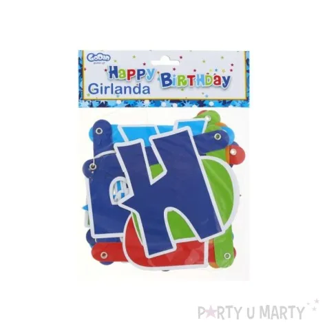 girlanda happy birthday niebieska godan 180 cm