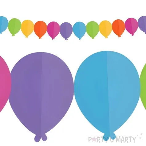 girlanda kolorowe baloniki godan 360 cm