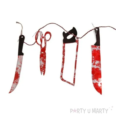 girlanda krwawe narzedzia amscan 2 28 m