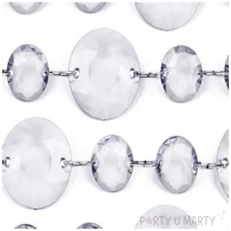 girlanda krysztalowa bezbarwny 100 cm 1szt