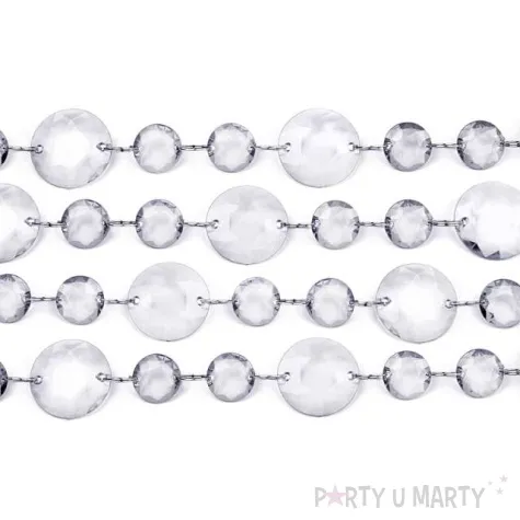 girlanda krysztalowa bezbarwny 100 cm 1szt