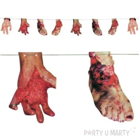 girlanda ludzkie konczyny mix carnival toys 290 cm