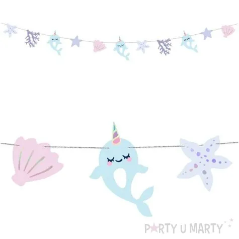 girlanda narwal mix partydeco 100 cm