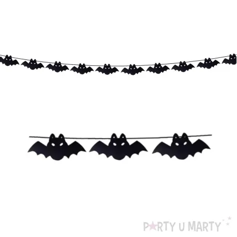 girlanda nietoperze czarny guirca 300 cm