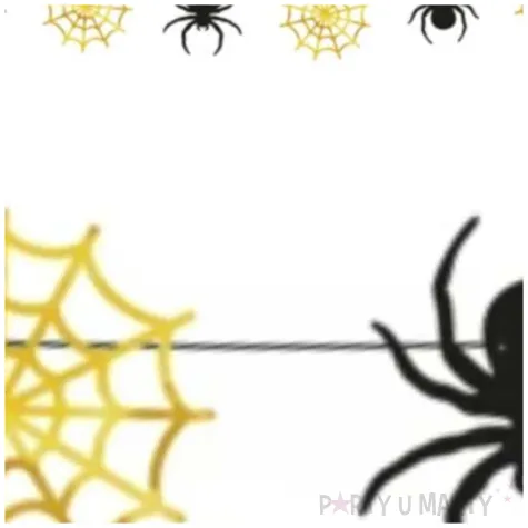 girlanda pajaki i pajeczyny czarno zlota partpal 250cm