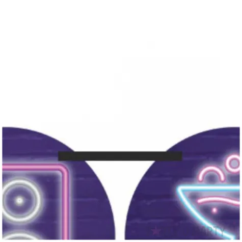 girlanda papierowa disco neon congee 500 cm