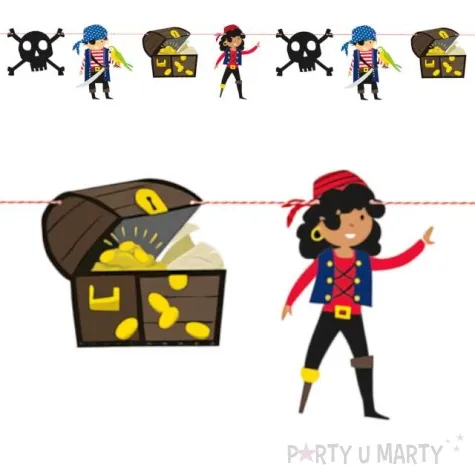 girlanda papierowa pirackie party mix unique 213 cm