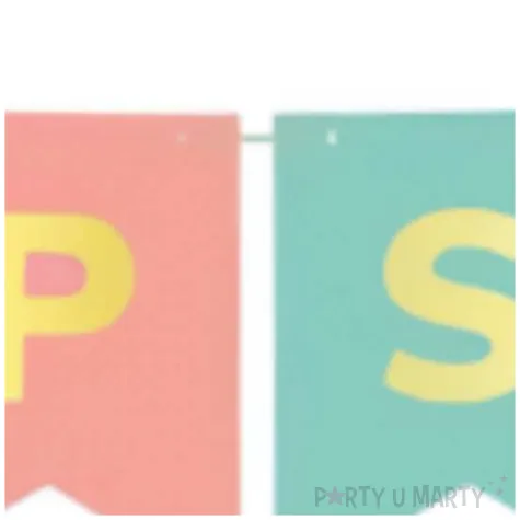 girlanda papierowa wszystkiego najlepszego godan 2x250 cm