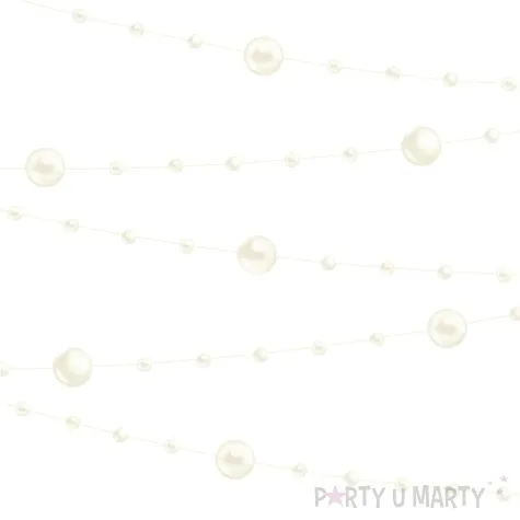 girlanda perly kuleczki ecru partypal 650 cm