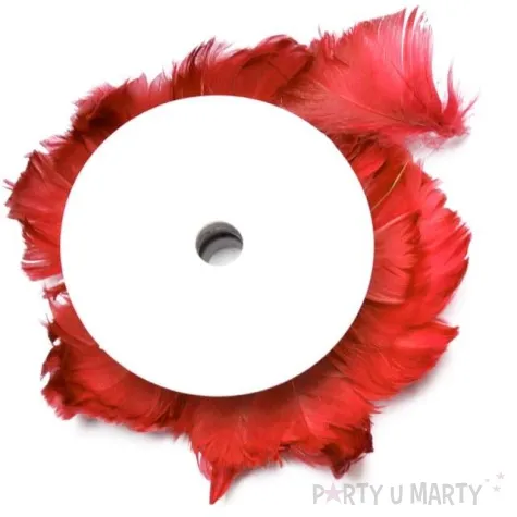 girlanda piorka na szpuli czerwona arpex 500 cm