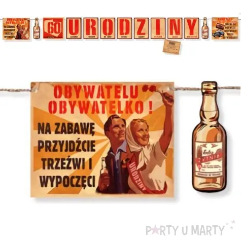 girlanda prl dowolne urodziny dekoracjepolska 200 cm