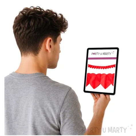 girlanda serca klasyczne folat 200 cm