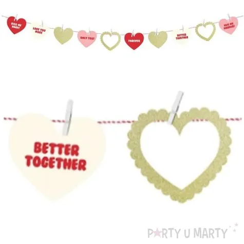 girlanda sweet love partydeco 110 cm