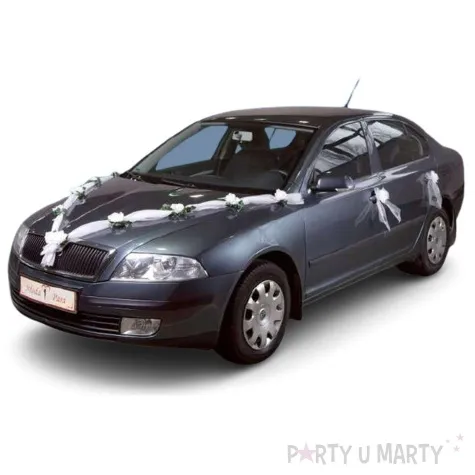 girlanda z tiulu biala dlugosc 170 cm 1 szt