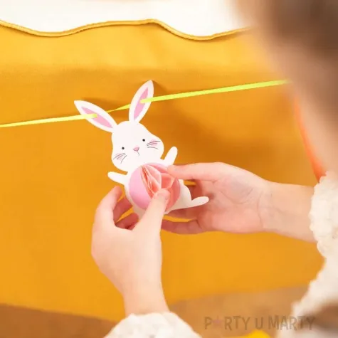 girlanda zajaczki z marchewkami partypal 1 m