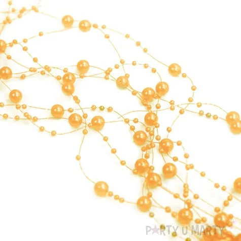 girlandy perlowe pomarancz 1 3m 1op